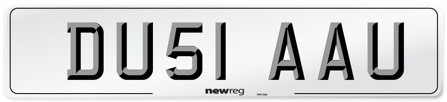 DU51 AAU Number Plate from New Reg